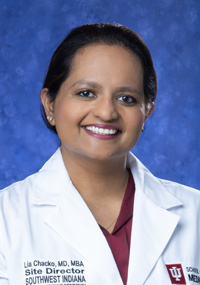 Lia Chacko, MD, MBA Portrait of Lia Chacko, MD, MBA