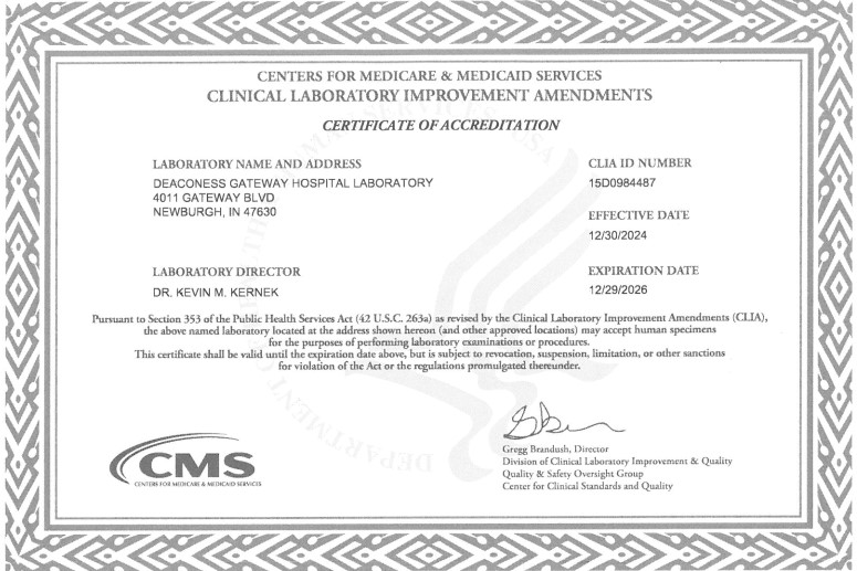 CLIA Certificate Gateway CLIA Certificate Gateway