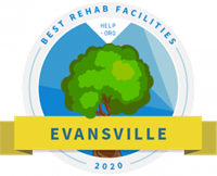 Award badge for Best Rehab Facilities in Evansville, 2020